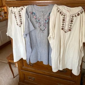 3 Woman Within 2X 26/28 tunics for the price of 1!